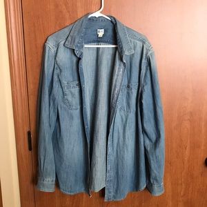Women’s denim button down shirt